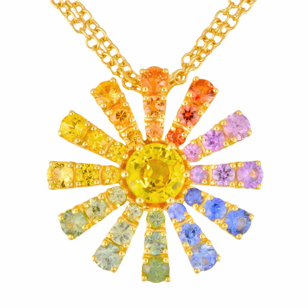 DAMIANI マルゲリータネックレス　サファイア ダミアーニ DAMIANI マルゲリータ ネックレス マルチカラー サファイア