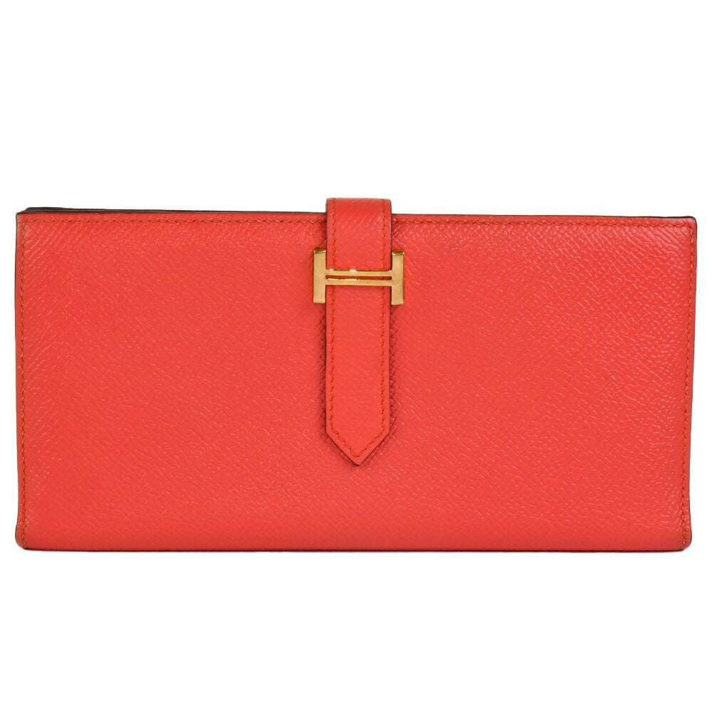 エルメス HERMES ベアンスフレ ヴェルソ 長財布 ヴォーエプソン C刻印