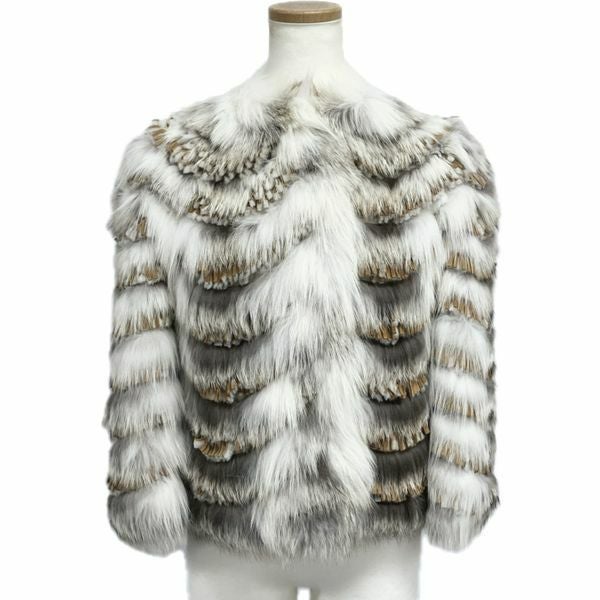 エルマノシェルビーノ ERMANNO SCERVINO フリンジ ダウンジャケット