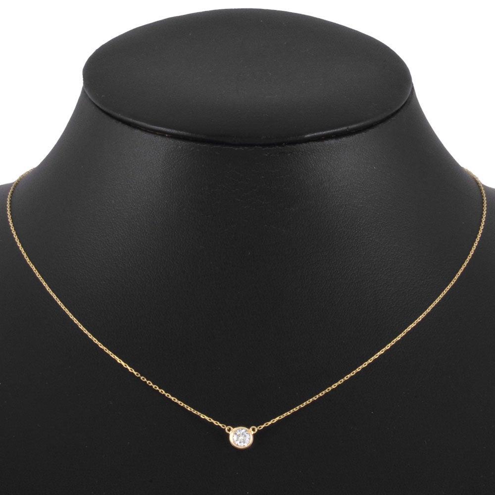 ラボ グロウン ダイヤモンド ネックレス K10PG 0.3ct ピンクゴールド