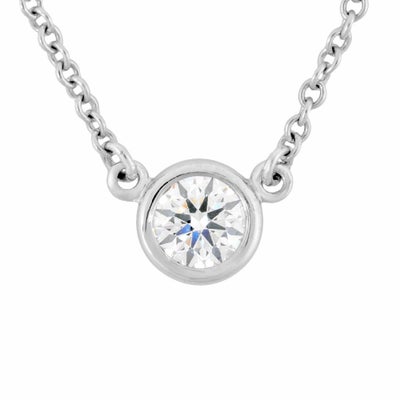ティファニー Tiffany&Co. バイザヤード ネックレス ダイヤモンド 0.19 