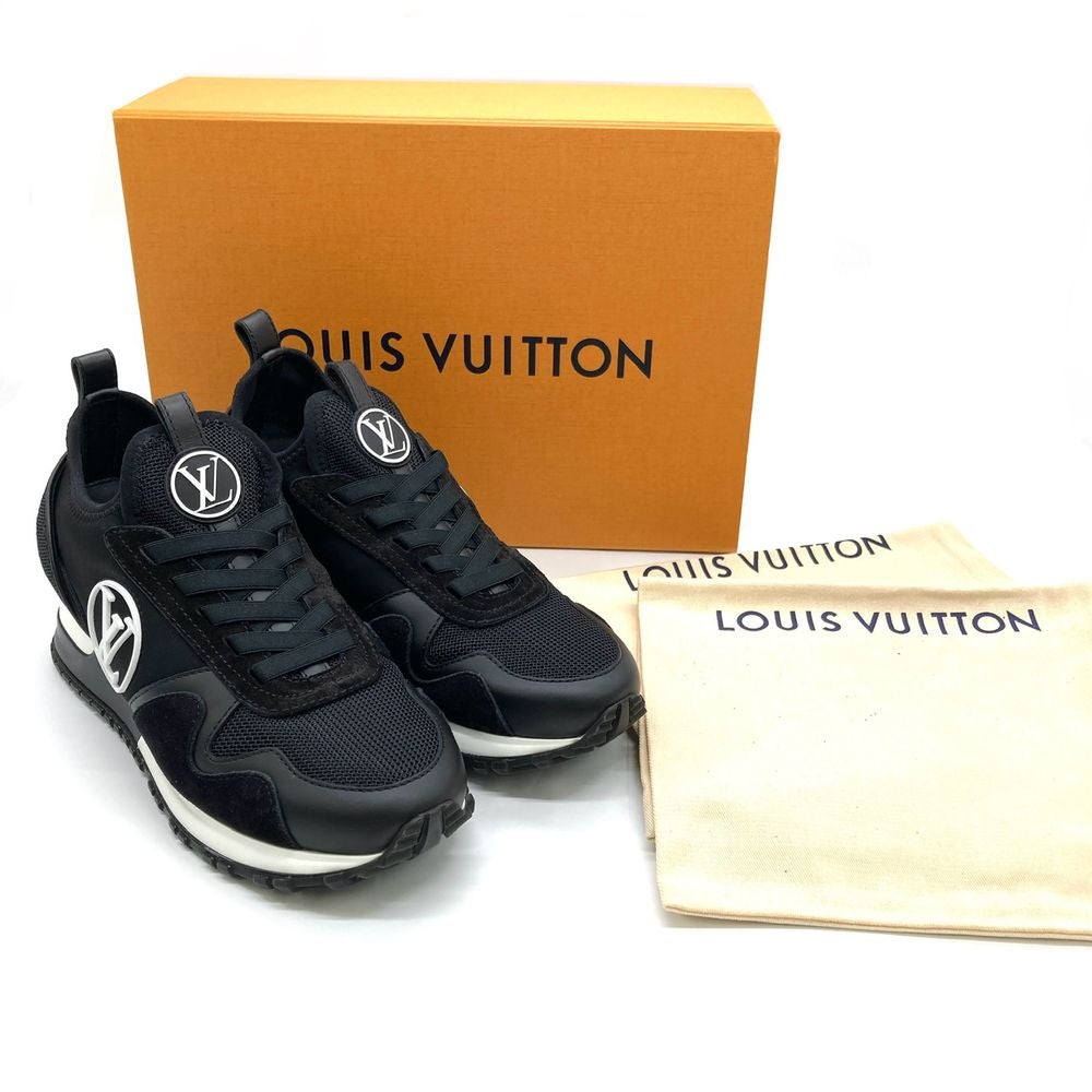 [最終値下げ]LVランアウェイ LV サークルロゴ モノグラム スニーカー ルイヴィトン LOUIS VUITTON ランアウェイライン スニーカー ブラック
