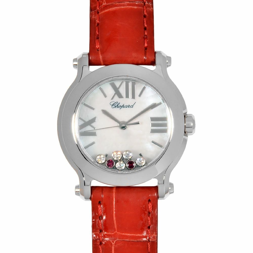 ショパール Chopard 8509 ハッピースポーツ 腕時計 ホワイトシェル文字