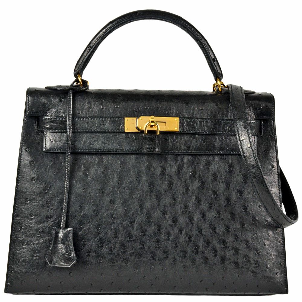 エルメス HERMES ケリー 32 ハンドバッグ オーストリッチ ○Y刻印