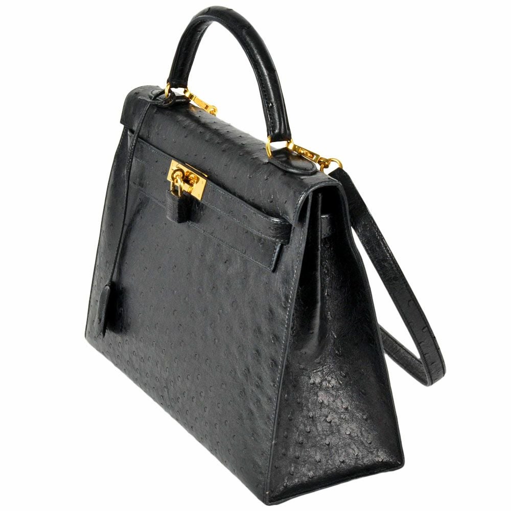 エルメス HERMES ケリー 32 ハンドバッグ オーストリッチ ○Y刻印