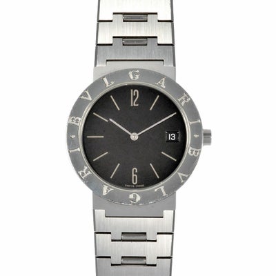 ブルガリ BVLGARI BB33SS ブルガリブルガリ 33mm 腕時計 ブラック文字 