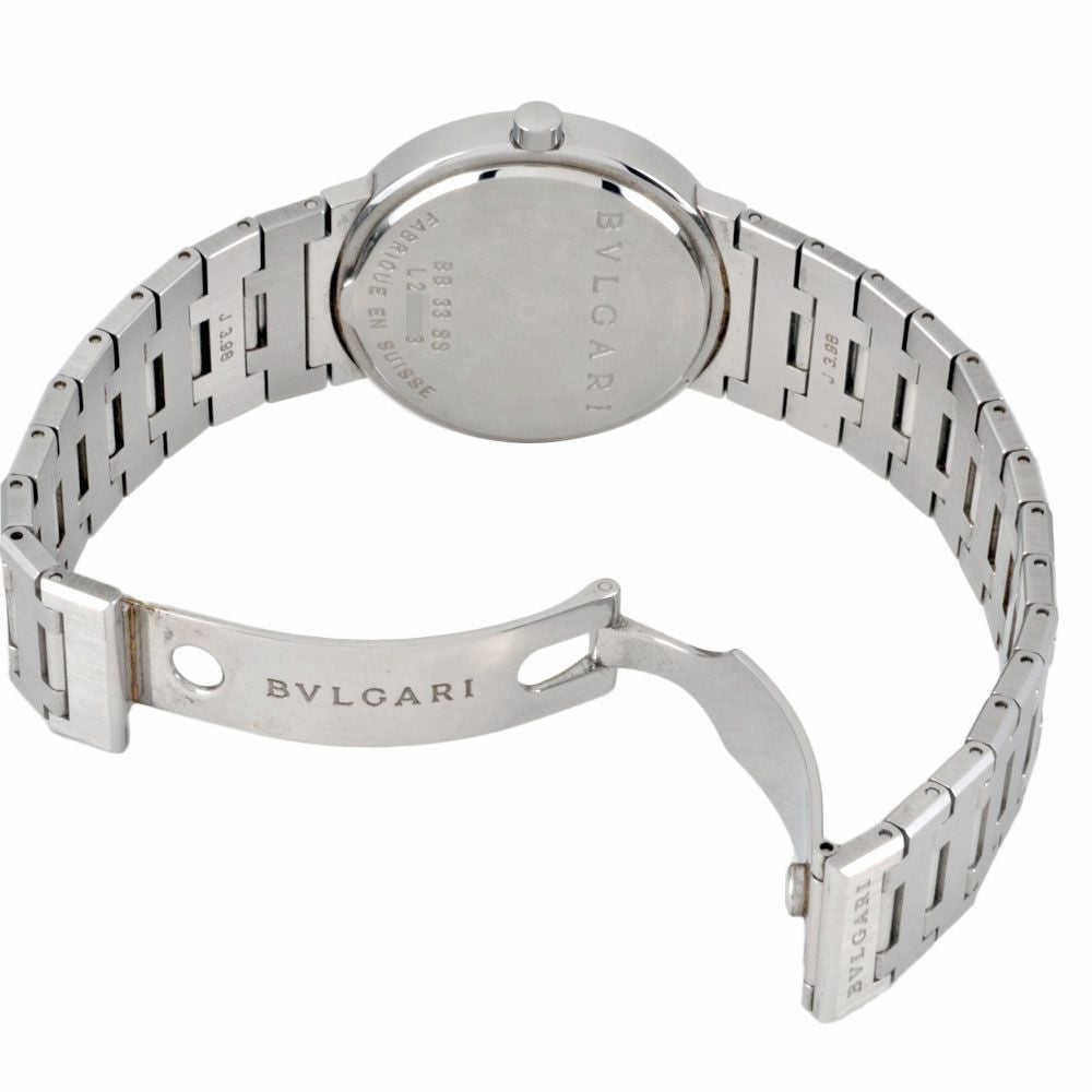 ブルガリ BVLGARI BB33SS ブルガリブルガリ 33mm 腕時計 ブラック文字