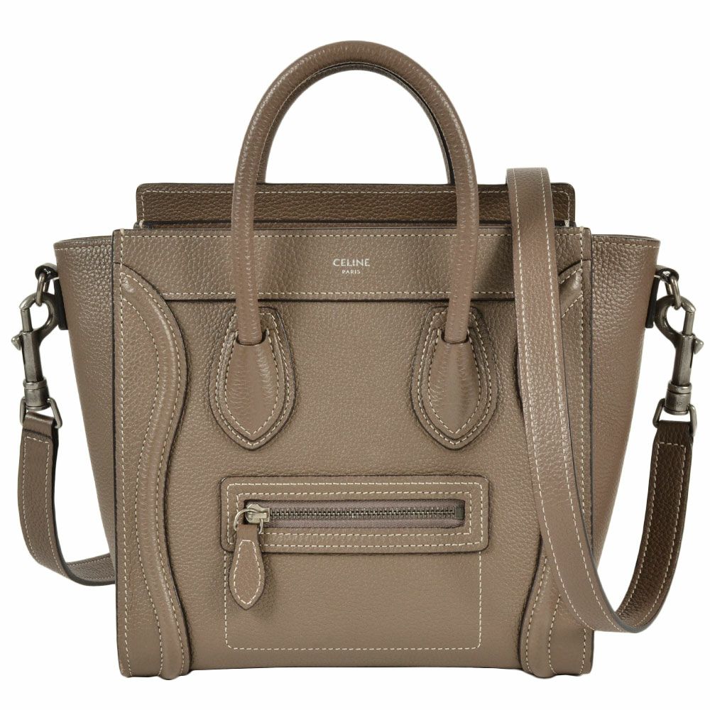 セリーヌ CELINE ラゲージ ナノショッパー ハンドバッグ 2WAY レザー