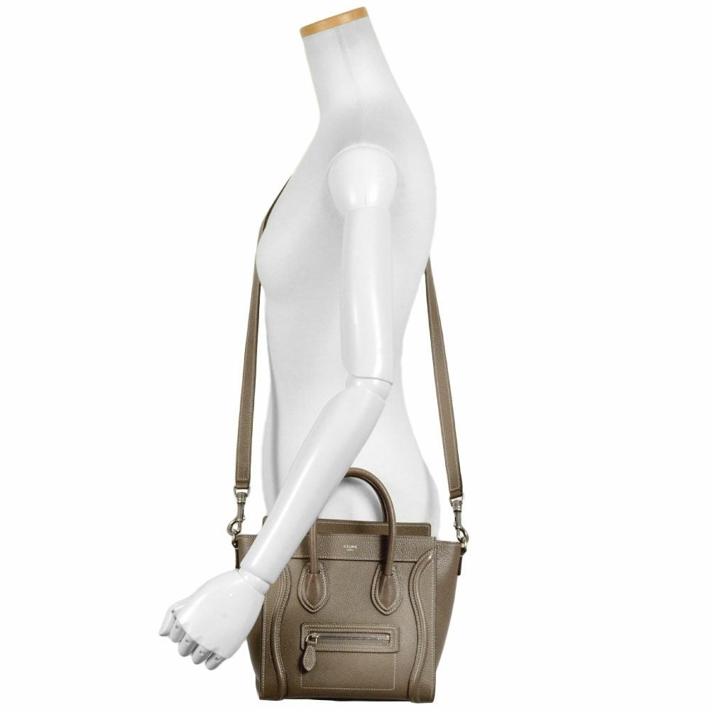 セリーヌ CELINE ラゲージ ナノショッパー ハンドバッグ 2WAY レザー