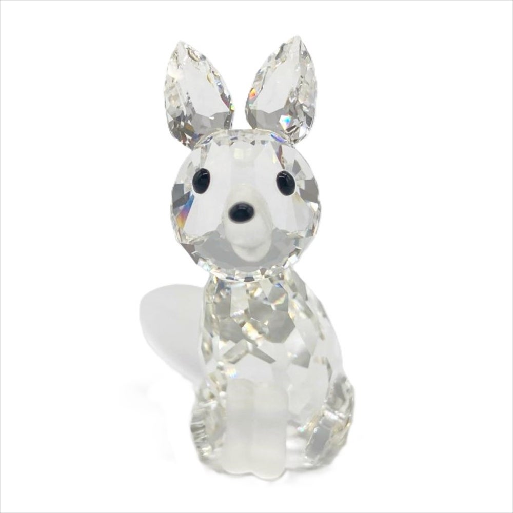 未使用希少2000年廃盤品 オーストリア製◆スワロフスキー『キツネ』013837 スワロフスキー SWAROVSKI キツネ オブジェ 置物 013837 クリア【中古