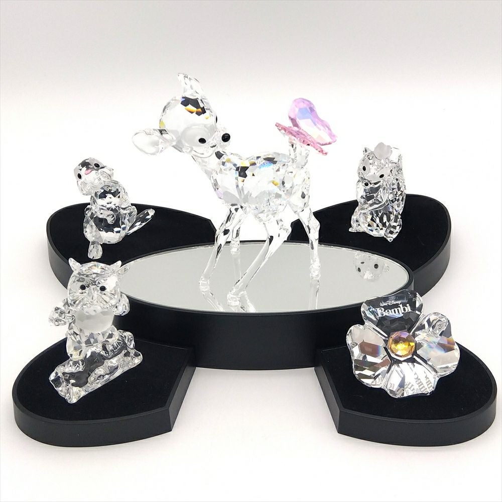 スワロフスキー SWAROVSKI ネコ オブジェ 置物 010023 クリア 猫【中古