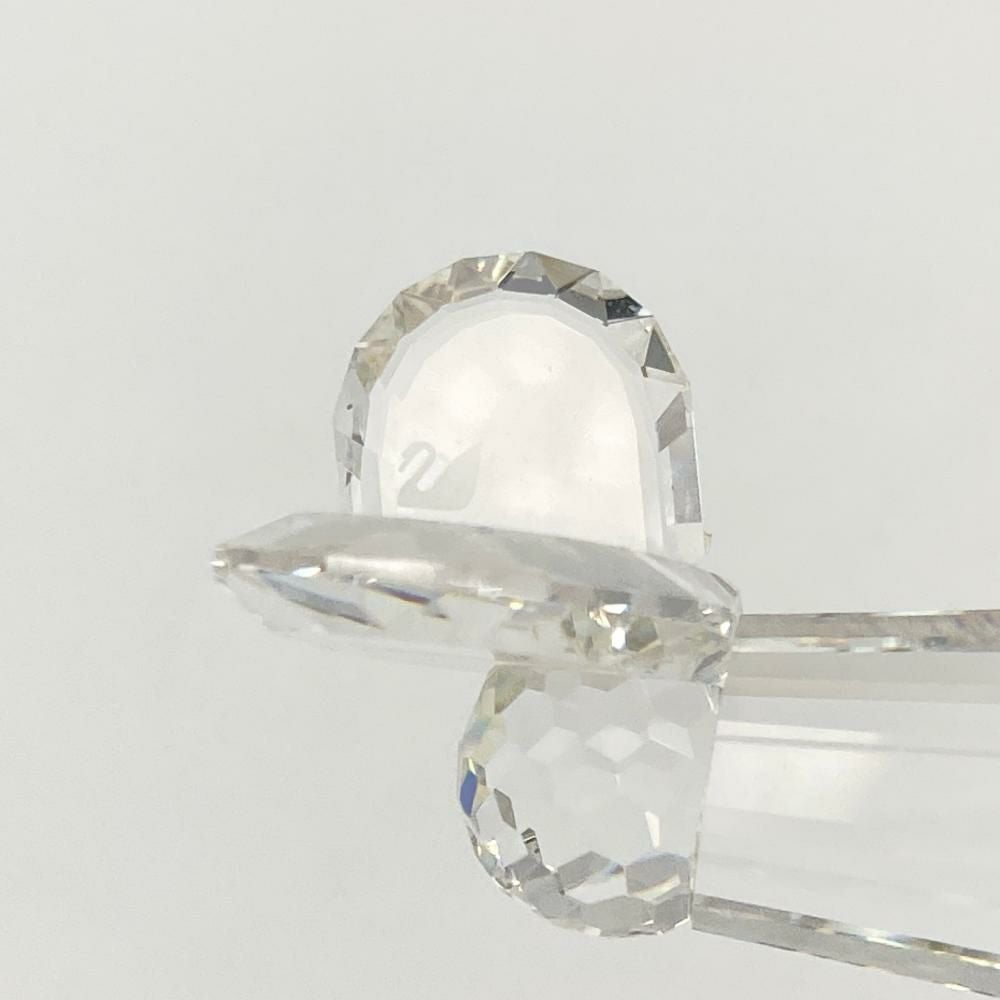 スワロフスキー SWAROVSKI 飛行機 オブジェ 置物 152111 クリア【中古