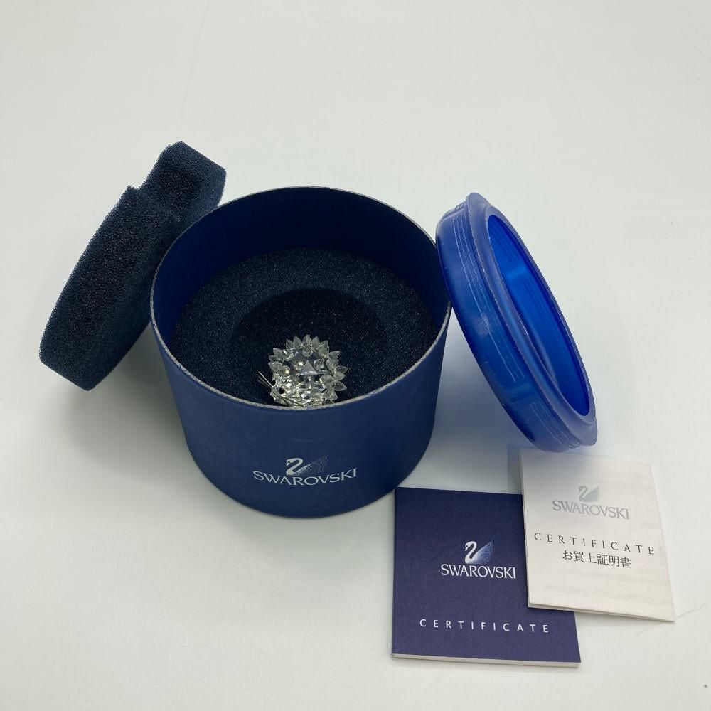 スワロフスキー SWAROVSKI オブジェ 置物 183273 クリア ハリネズミ