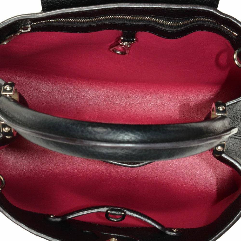 ルイヴィトン LOUIS VUITTON カプシーヌ MM ハンドバッグ 2WAY レザー