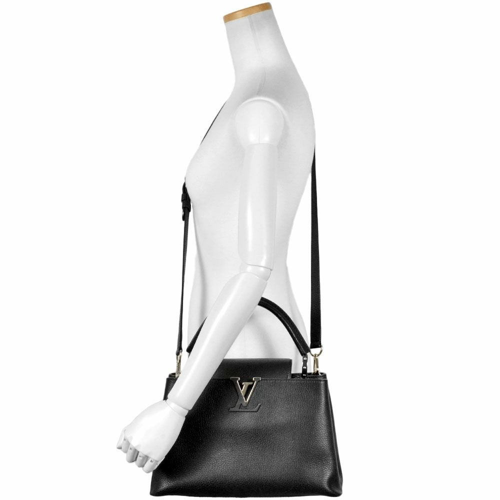 ルイヴィトン LOUIS VUITTON カプシーヌ MM ハンドバッグ 2WAY レザー