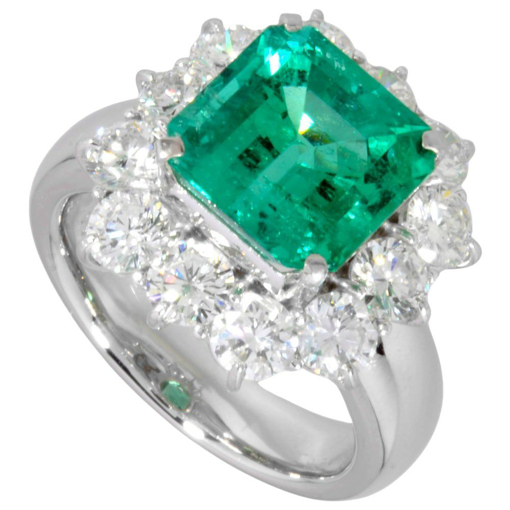 リング 指輪 エメラルド 5.03ct 約15.5号 Pt900 17.1g プラチナ