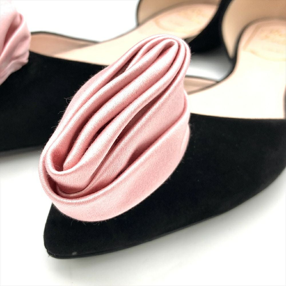 ロジェヴィヴィエ Roger vivier パンプス スウェード ブラック