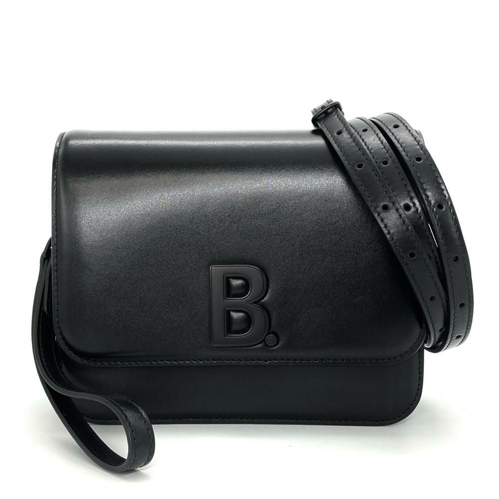 BALENCIAGA ブラックレザー　はるさん専用 バレンシアガ BALENCIAGA Bロゴ ショルダーバッグ レザー 592898