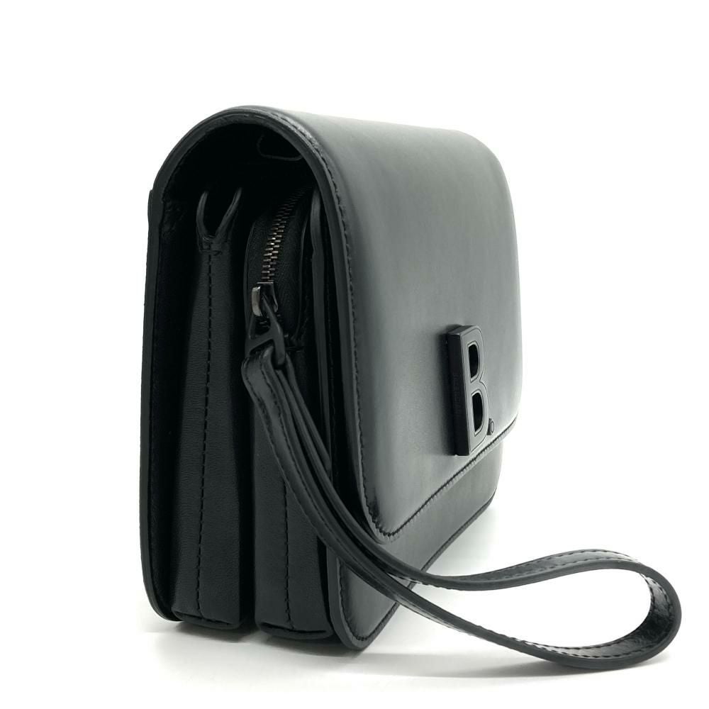 バレンシアガ BALENCIAGA ショルダーバッグ レザー ブラック シルバー レディース 送料無料【中古】 e59934s BALENCIAGA - バレンシアガ BALENCIAGA ショルダーバッグ レザー