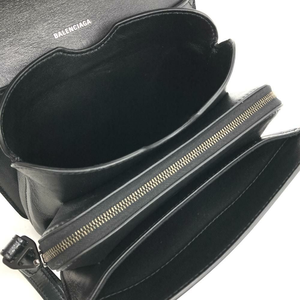 BALENCIAGA ブラックレザー　はるさん専用 バレンシアガ バザール ショッパーXS ハンドバッグ 452458 ブラック