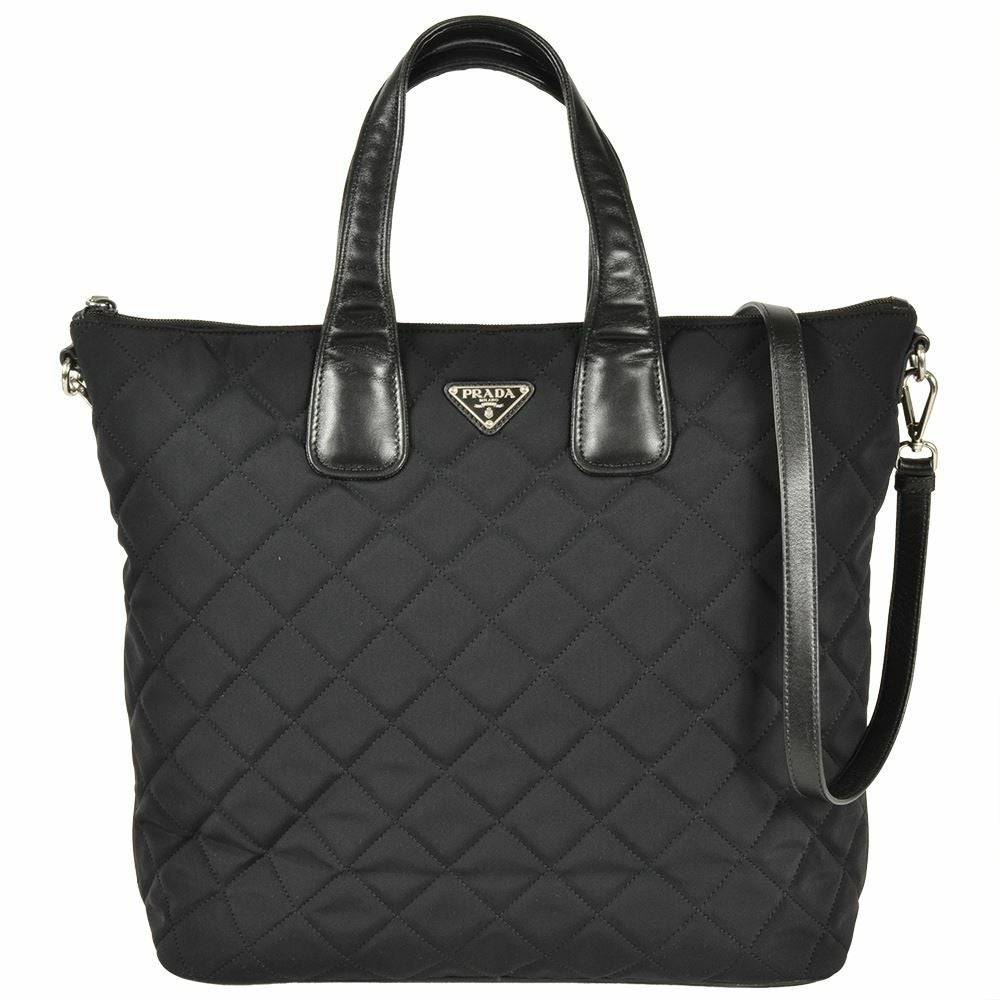 プラダ PRADA トートバッグ Re Nylon パデッド 2WAY 1BG436 ブラック プラダ PRADA Re Nylon パデッド 2way トートバッグ ナイロン ナッパ
