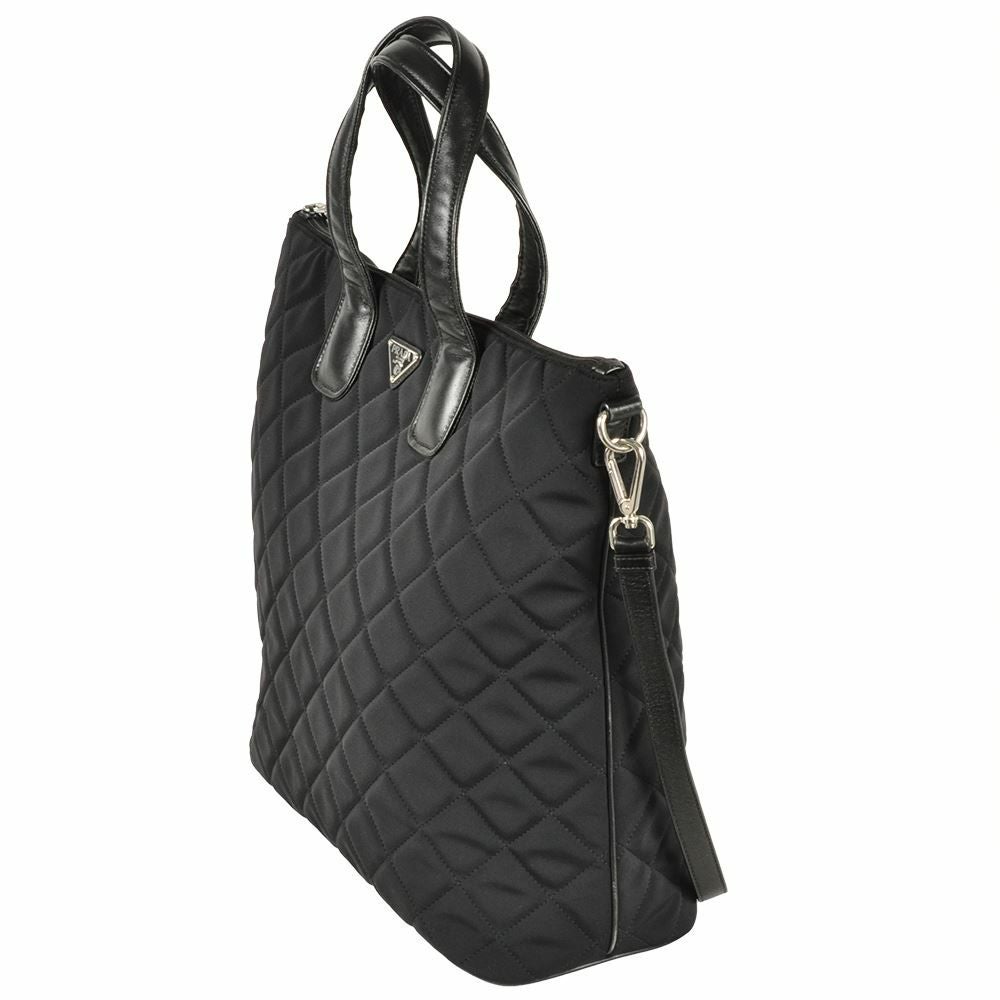 ✨PRADA✨プラダ✨キルティング✨ナイロン✨ブラック✨トートバッグ✨ キルティング PRADA(プラダ) トートバッグ(レディース) - ブランド通販