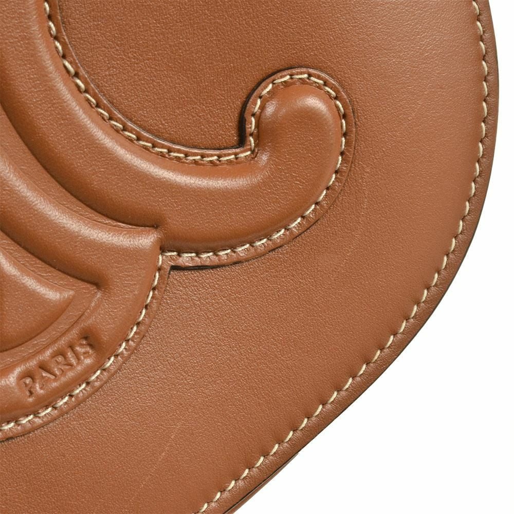 セリーヌ トリオンフ ショルダーバッグ フォルコキュイル スタッズ ブラウン セリーヌ CELINE フォルコキュイル トリオンフ ショルダーバッグ