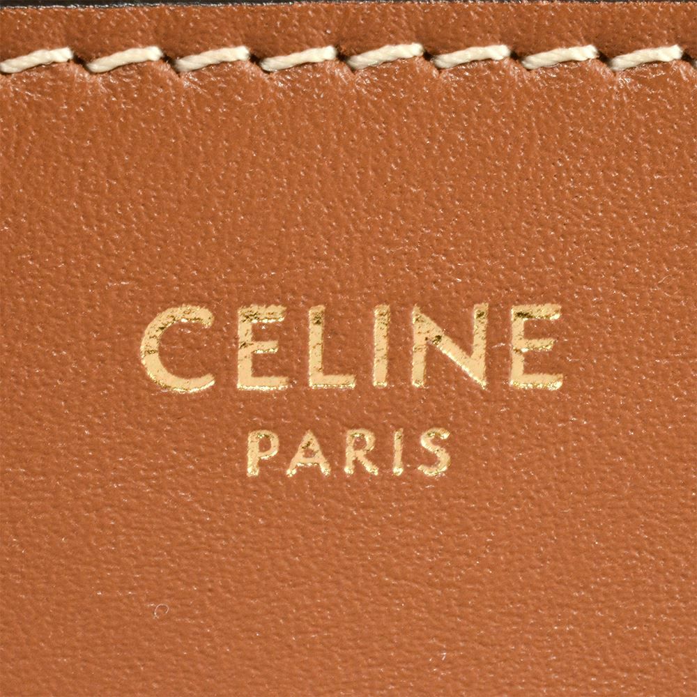 セリーヌ トリオンフ ショルダーバッグ フォルコキュイル スタッズ ブラウン セリーヌ CELINE フォルコキュイル トリオンフ ショルダーバッグ