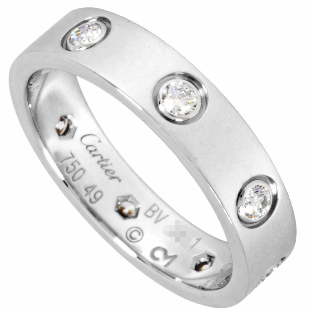 カルティエ Cartier K18PG ダイヤ ミニラブリング 保証書 46号 カルティエ Cartier K18PG ダイヤ ミニラブリング 46号 保証書
