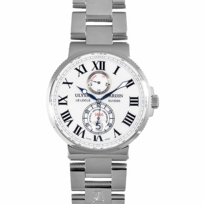 ユリス ナルダン Ulysse Nardin 263-67 腕時計 ホワイト文字盤 マキシ 