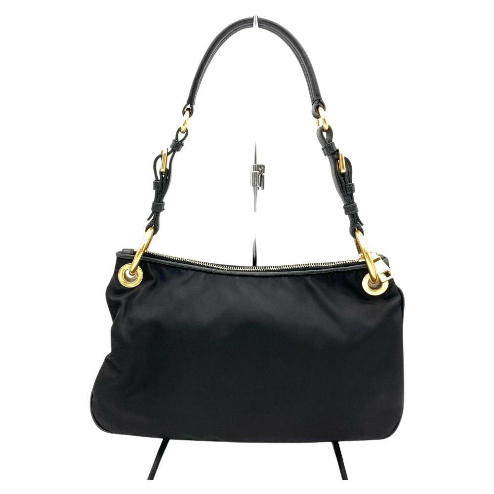 プラダ PRADA ショルダーバッグ ナイロン BR4894 ブラック ロゴ ワン