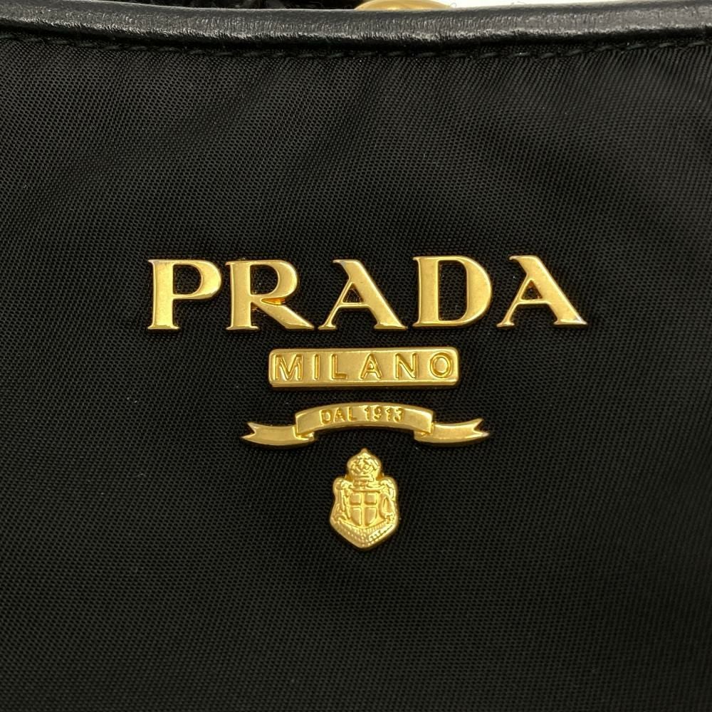 プラダ PRADA ショルダーバッグ ナイロン BR4894 ブラック ロゴ ワン