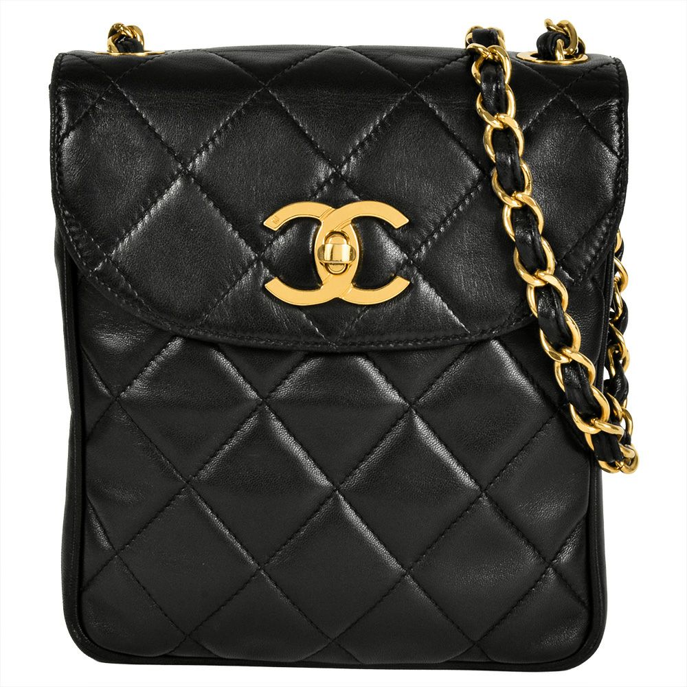 シャネル ダイアナ CCココマーク ショルダーバッグ ラムスキン ゴールド レディース CHANEL  中古 CHANEL（シャネル） ダイアナ23 マトラッセ ココマーク ゴールド金具