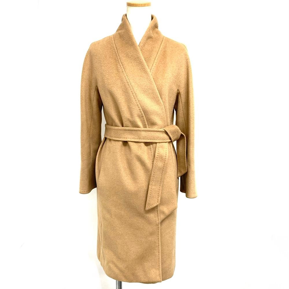 マックスマーラ MAX MARA ラップ ロング コート キャメル 36 55 Years