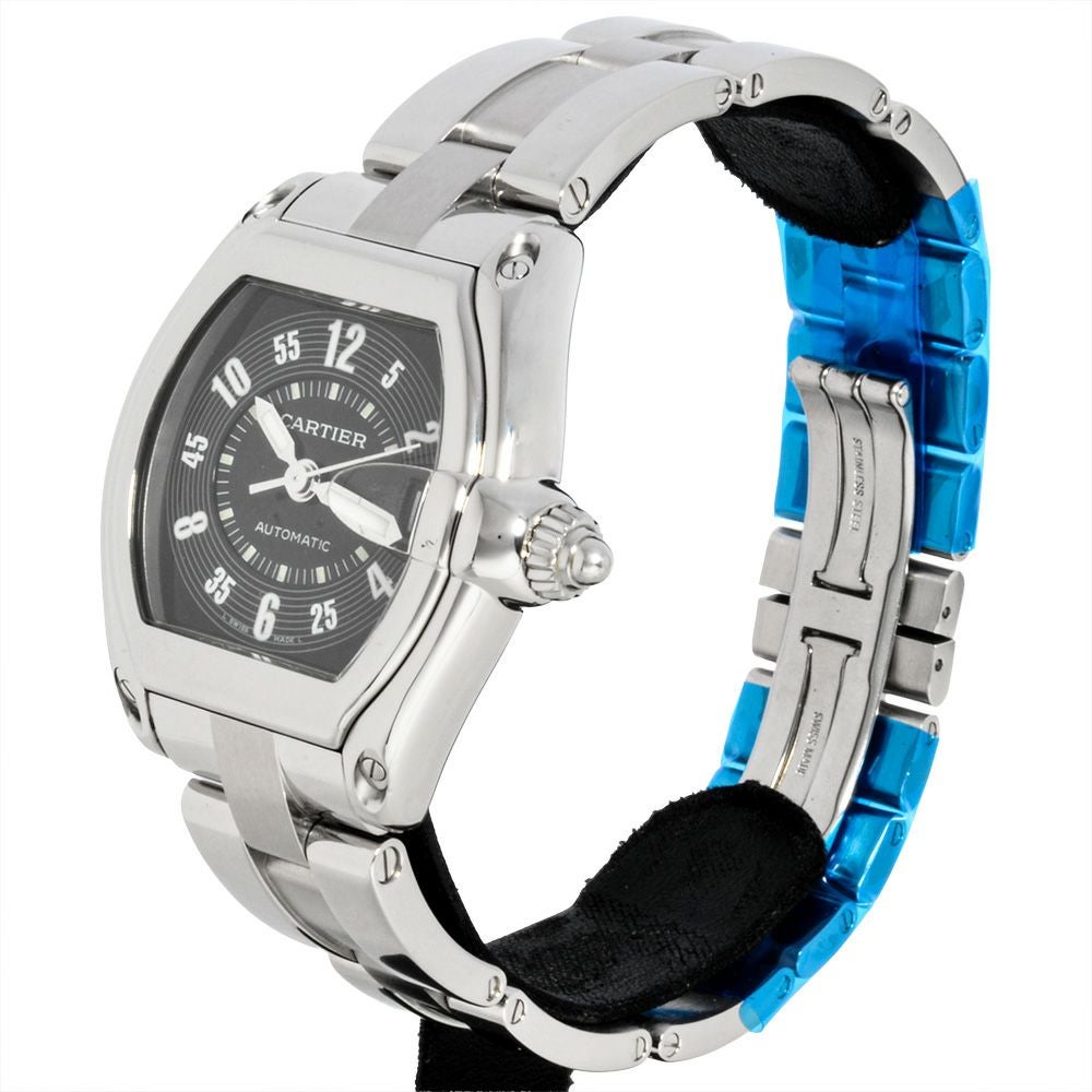 カルティエ Cartier W62004V3 ロードスター LM 腕時計 ブラック文字盤 メンズ【中古】 カルティエ Cartier W62004V3 ロードスター LM 腕時計 ブラック文字盤
