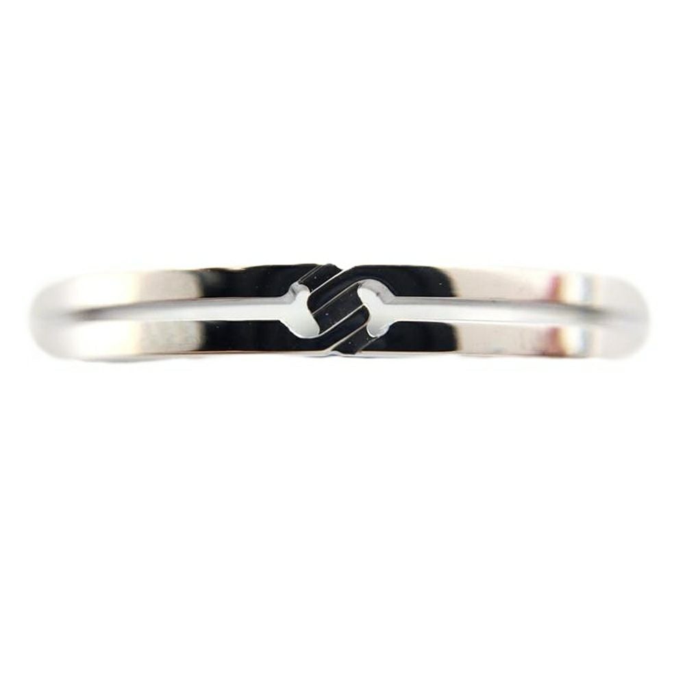 グッチ GUCCI ノット リング 指輪 約9号 K18WG 2.0g【中古