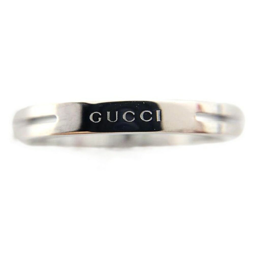グッチ GUCCI ノット リング 指輪 約9号 K18WG 2.0g【中古
