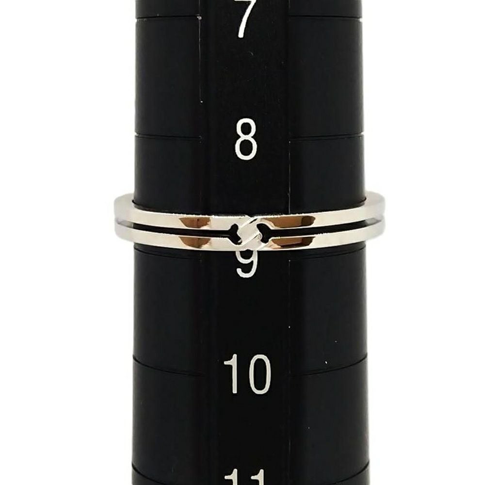 グッチ GUCCI ノット リング 指輪 約9号 K18WG 2.0g【中古
