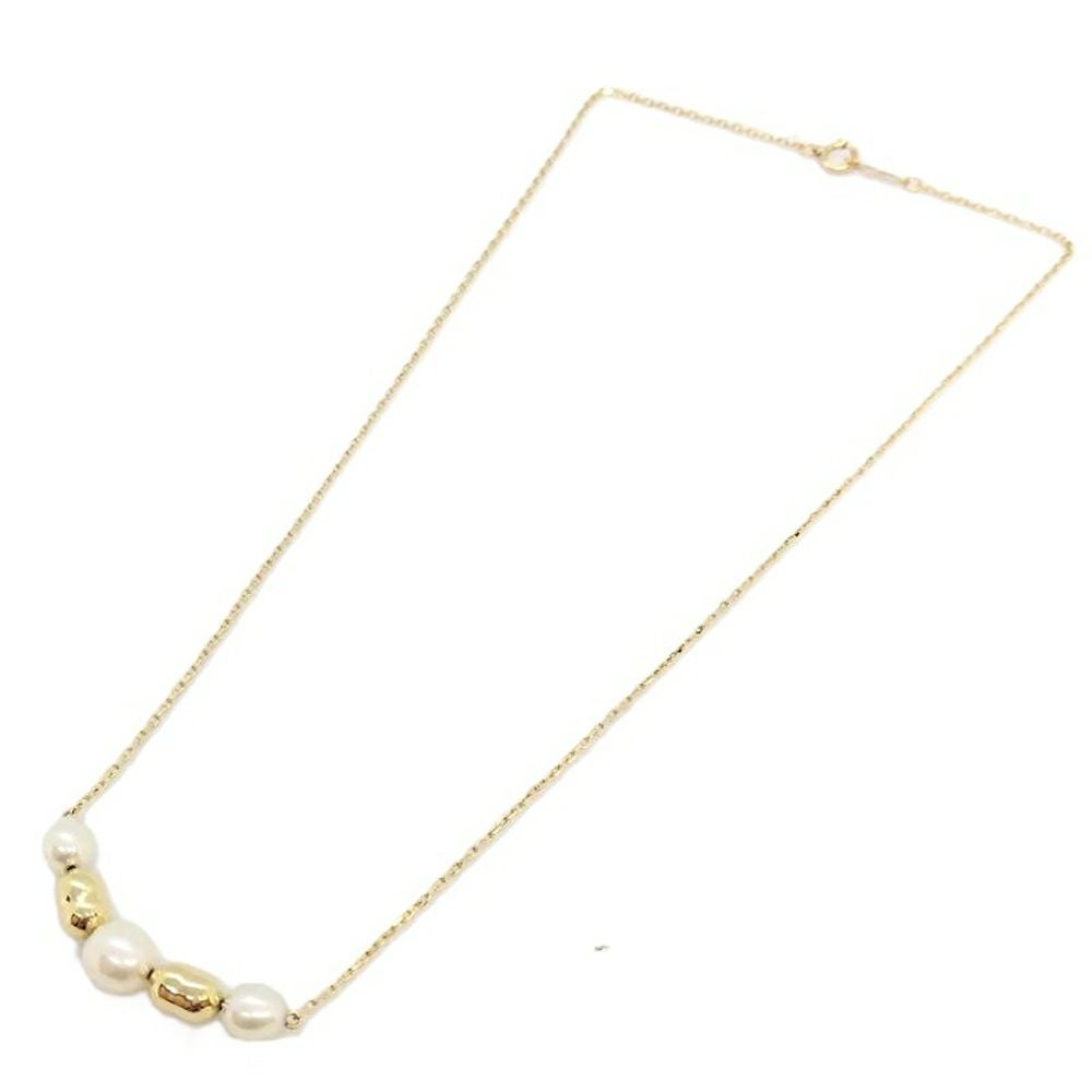 ミキモト MIKIMOTO 3P バロックパール ネックレス パール K14 3.0g