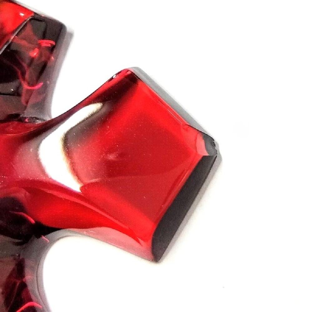 バカラ Baccarat オクシタンクロス ネックレス K18YG 26.2g レッド