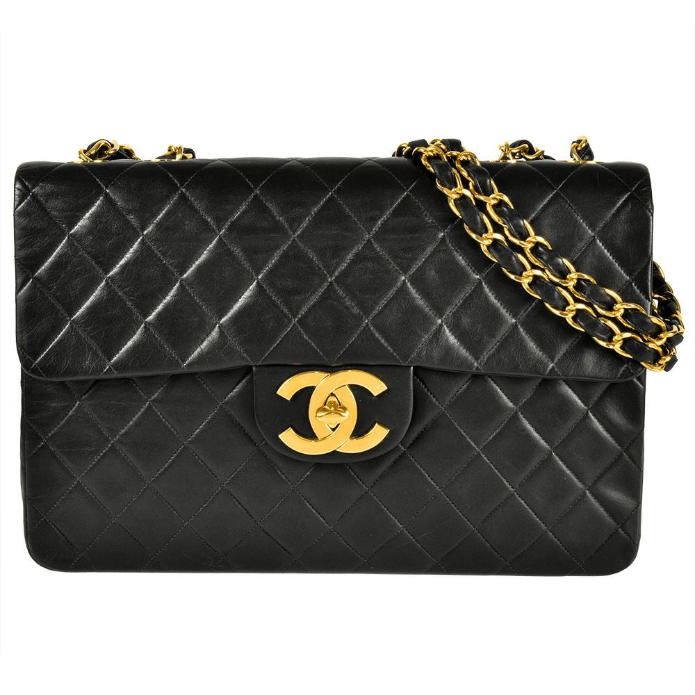 新品同様 シャネル CHANEL デカマト マトラッセ チェーン ショルダー バッグ レザー ブラック ヴィンテージ ゴールド 金具 VLP 90249954 シャネル CHANEL デカマトラッセ34 チェーン ショルダーバッグ