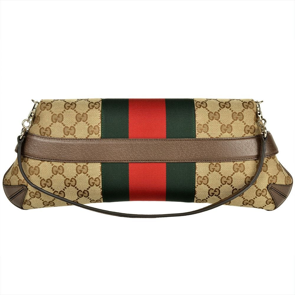 グッチ GUCCI ホースビット チェーン ハンドバッグ GGキャンバス