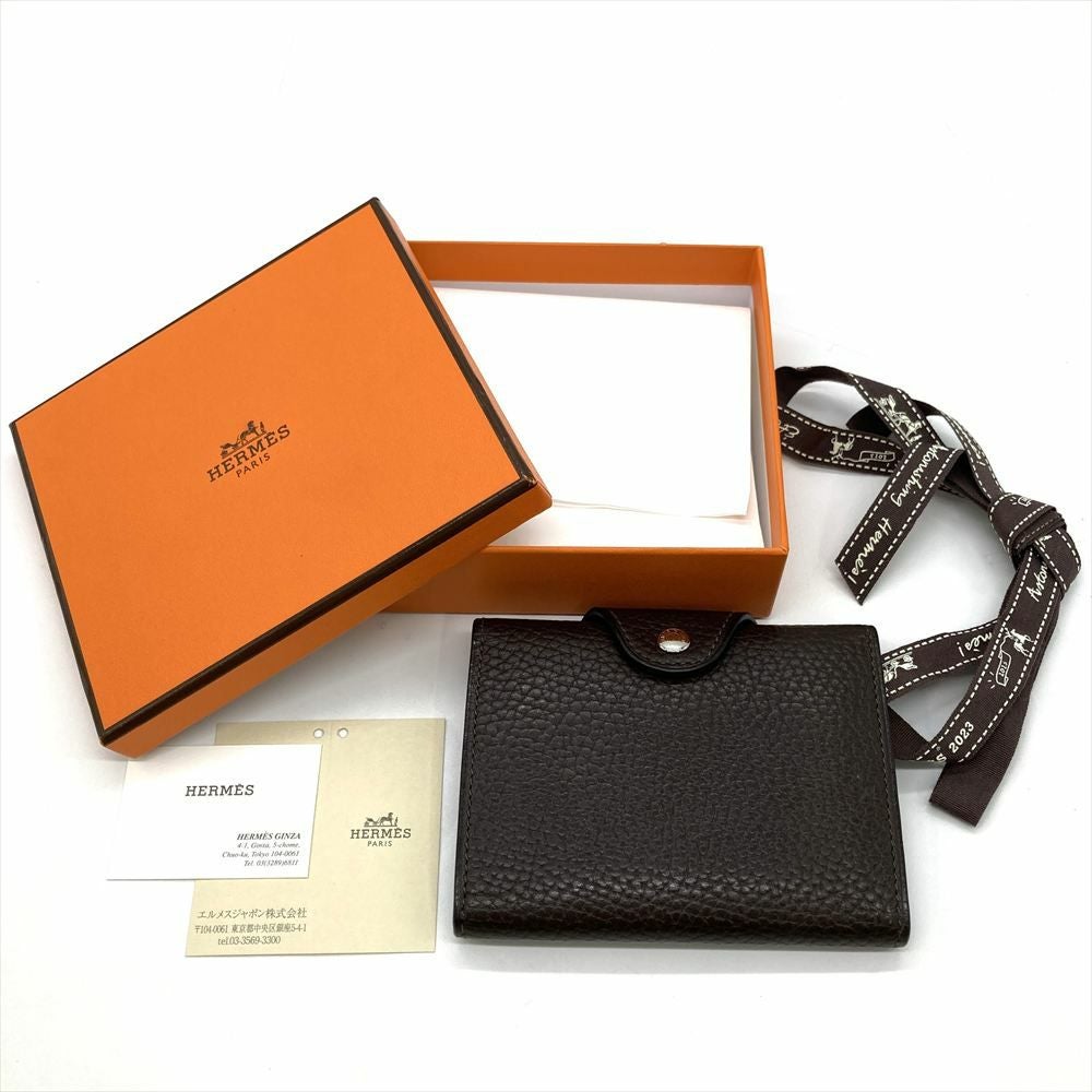 エルメス HERMES イリアード ギャロップ ドゥ コンパクトウォレット 二