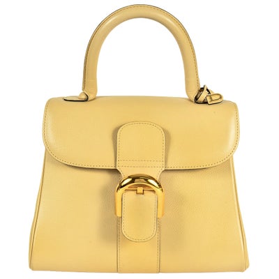 デルヴォー DELVAUX ブリヨン PM ハンドバッグ レザー ベージュ 