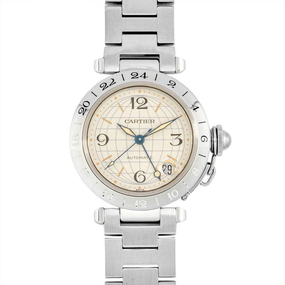 カルティエ Cartier W31078M7 2377 パシャC メリディアン GMT 腕時計
