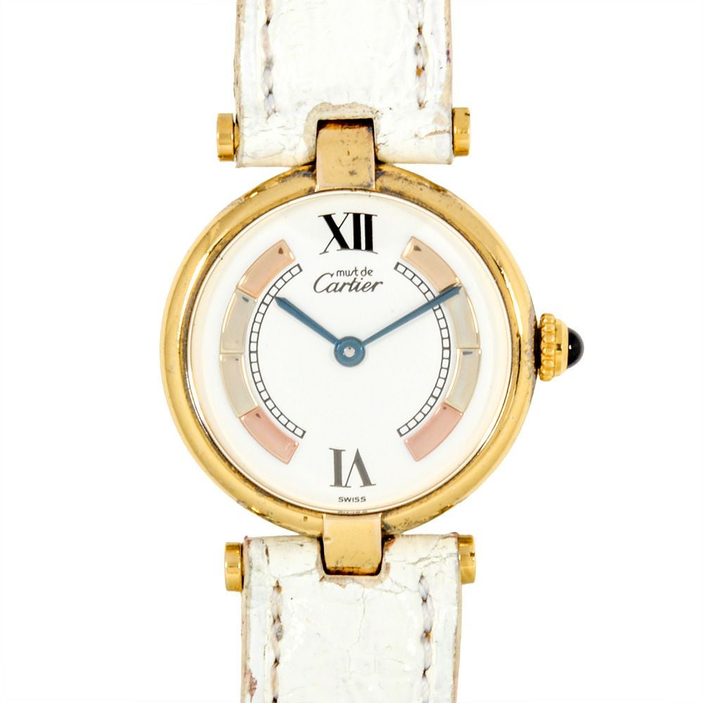 カルティエ Cartier エリプス SM 腕時計 ホワイト文字盤 K18 YG×WG レディース【中古】 カルティエ Cartier エリプス SM 腕時計 ホワイト文字盤 K18 YG×WG