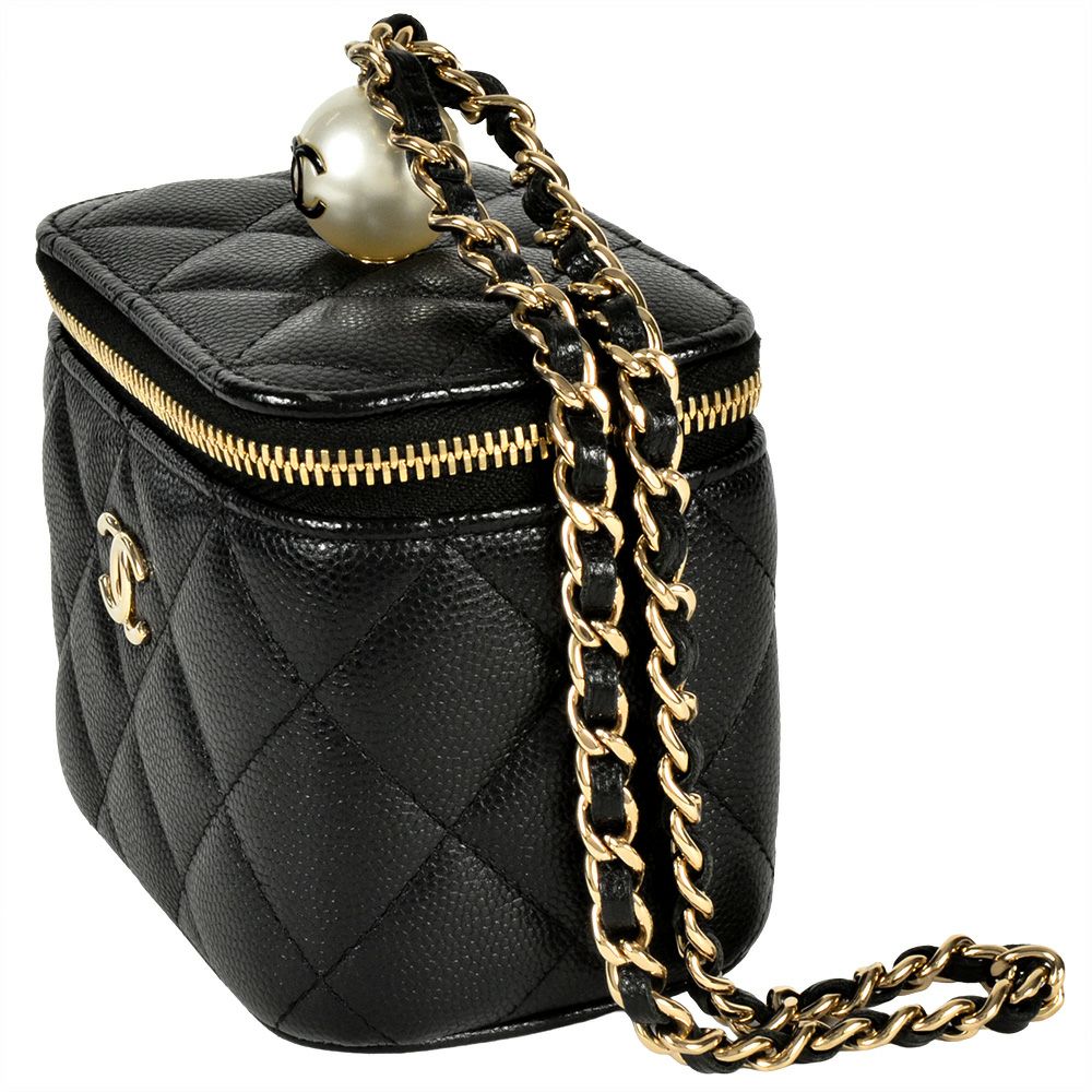 美品！！CHANEL ミニバニティバック 可愛くて使いやすい♪】シャネル ミニポケット付き バニティ (CHANEL