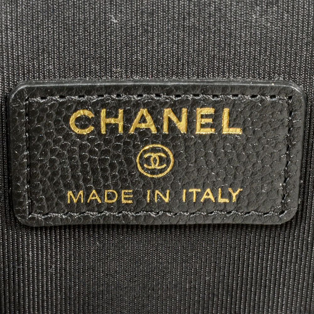 シャネル CHANEL バニティ ミニ チェーン ポーチ キャビアスキン