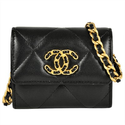 シャネル CHANEL ミニ チェーンウォレット ショルダーバッグ レザー 