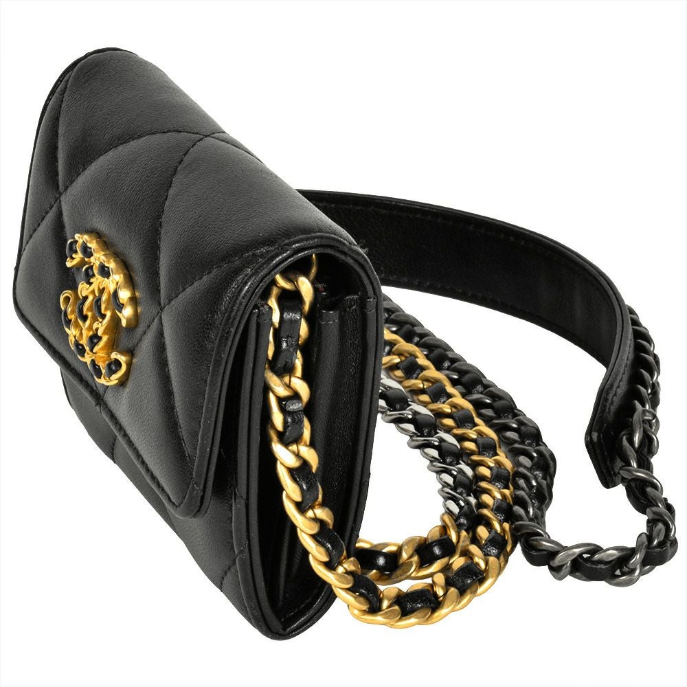 シャネル CHANEL ミニ チェーンウォレット ショルダーバッグ レザー